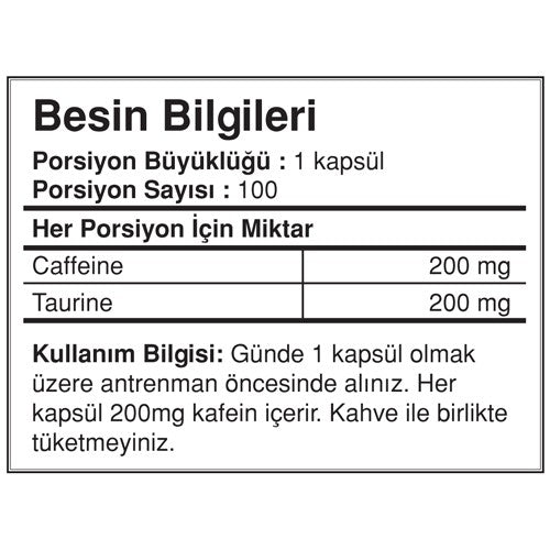 BigJoy Caffeine Plus+ 100 Capsules