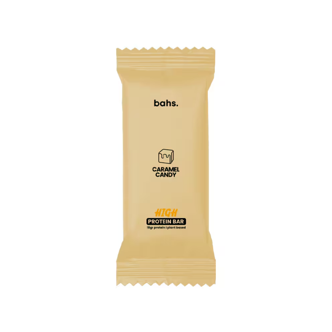 bahs. Yüksek Protein Bar Caramel Candy Kutu (60gr x 12)