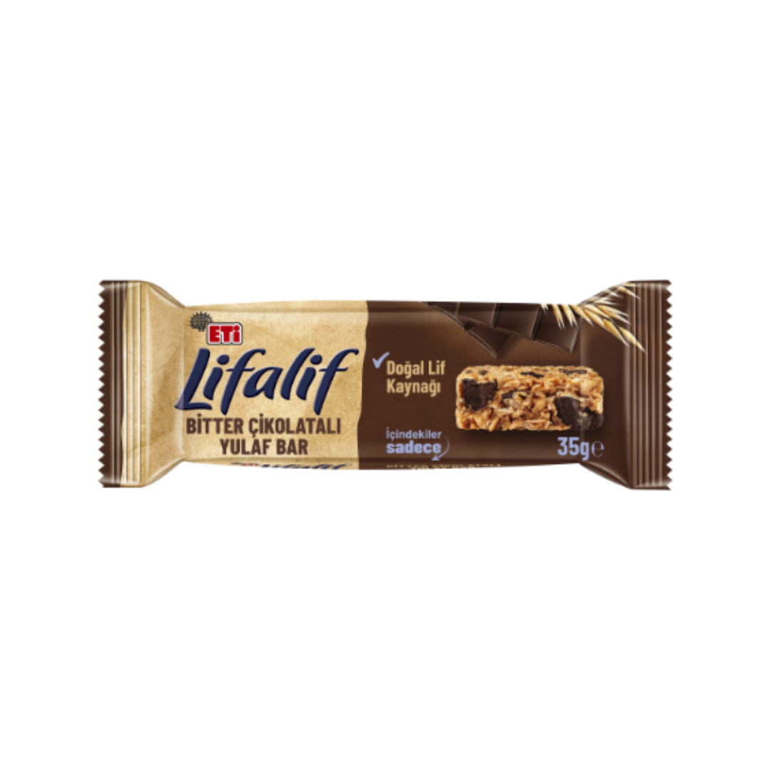 Lifalif Bitter Çikolatalı Yulaf Bar