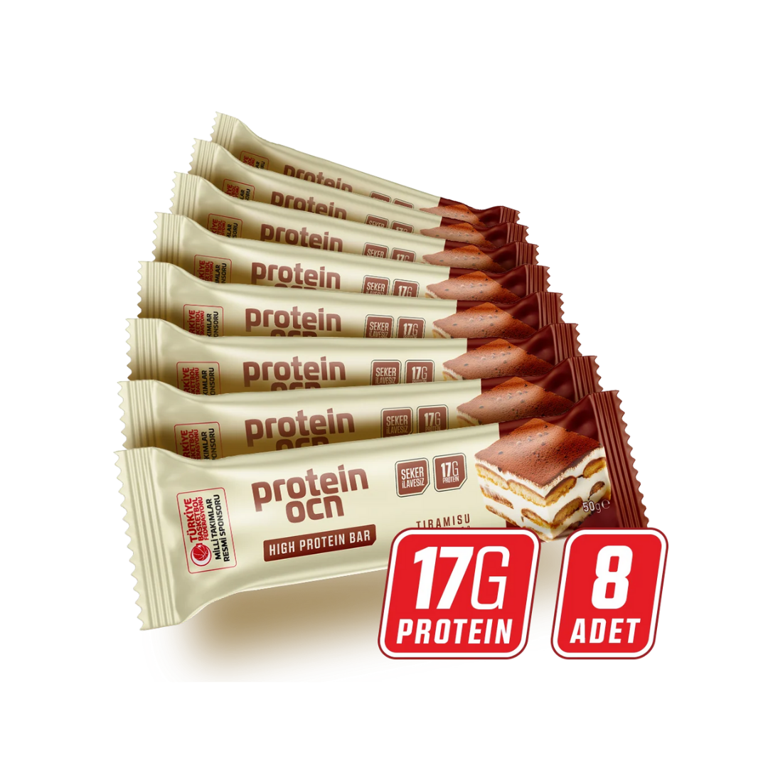 Protein Ocean Yüksek Protein Bar Tiramisu Aromalı Kutu (8 Adet)