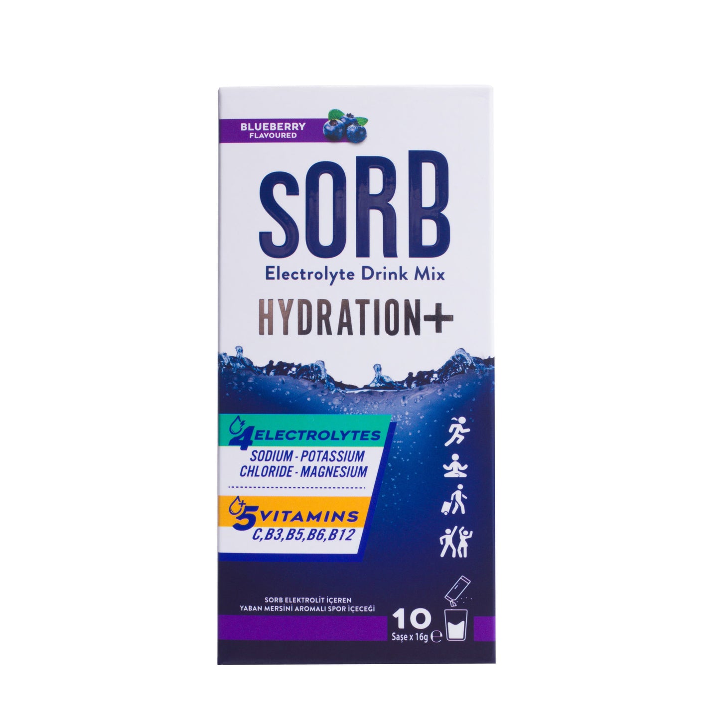 Электролитный порошок SORB, черничный, коробка (10 шт.)