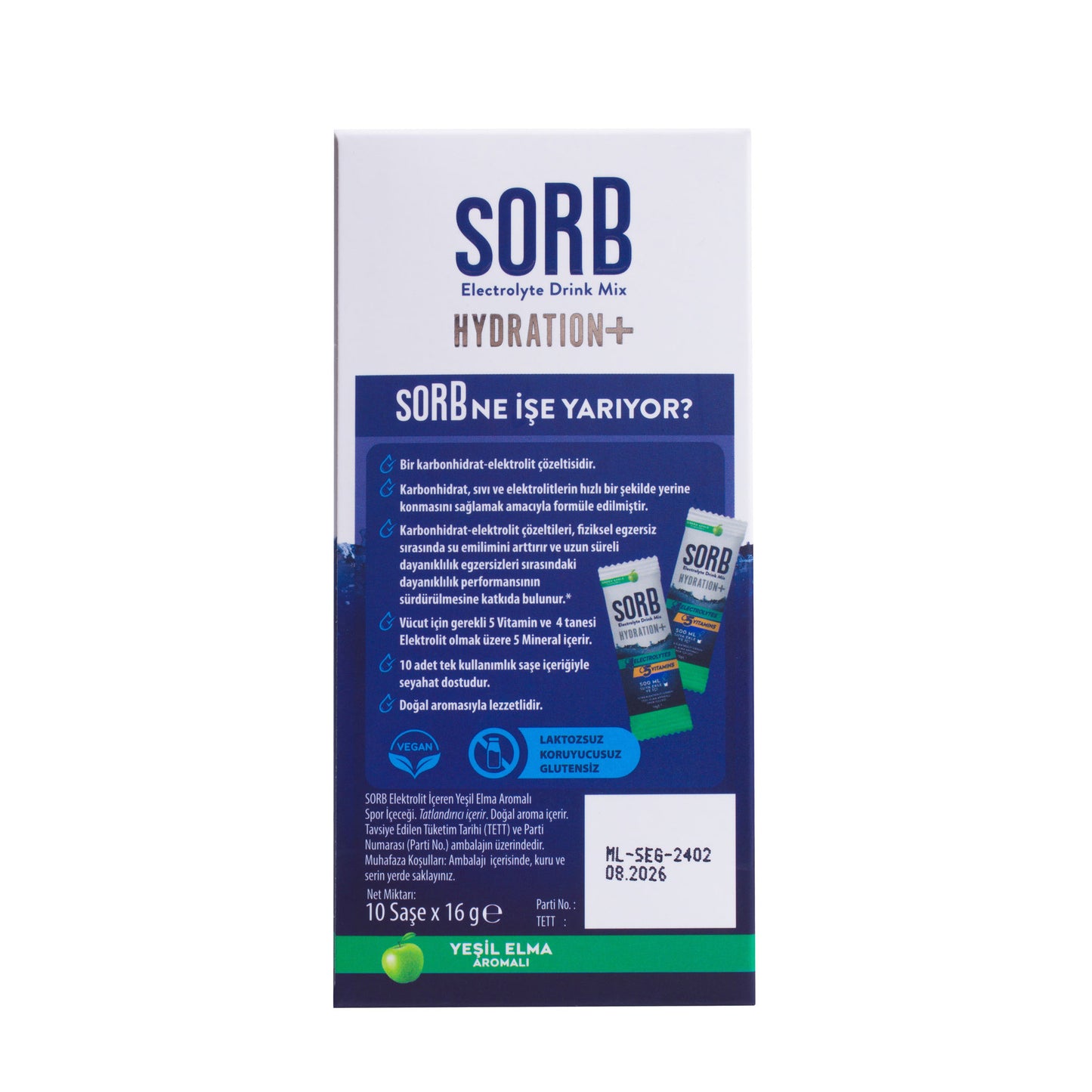 Электролитный порошок SORB Зеленое яблоко