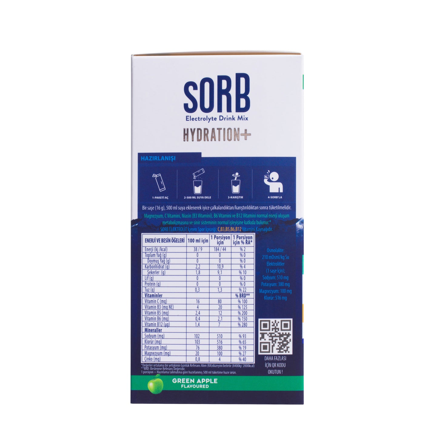 Электролитный порошок SORB Зеленое яблоко