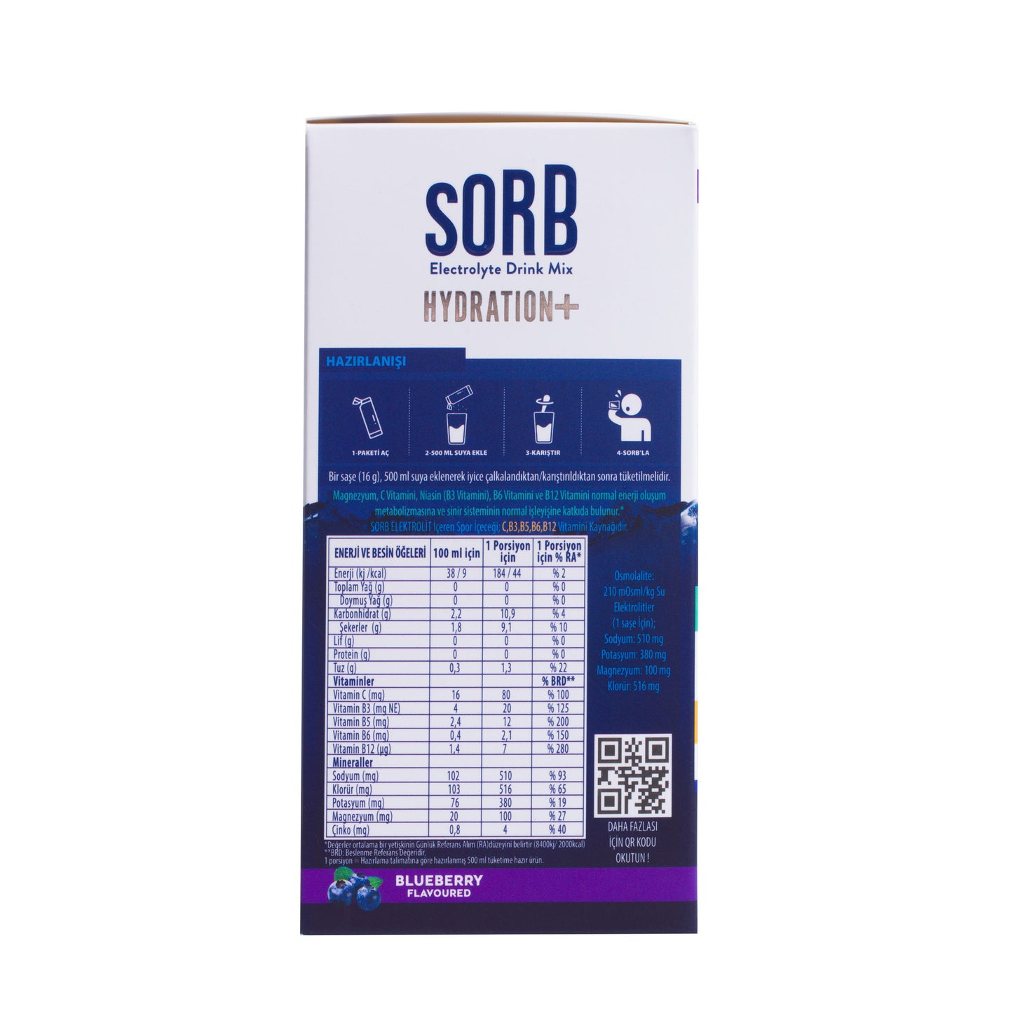 SORB Elektrolit Tozu Blueberry