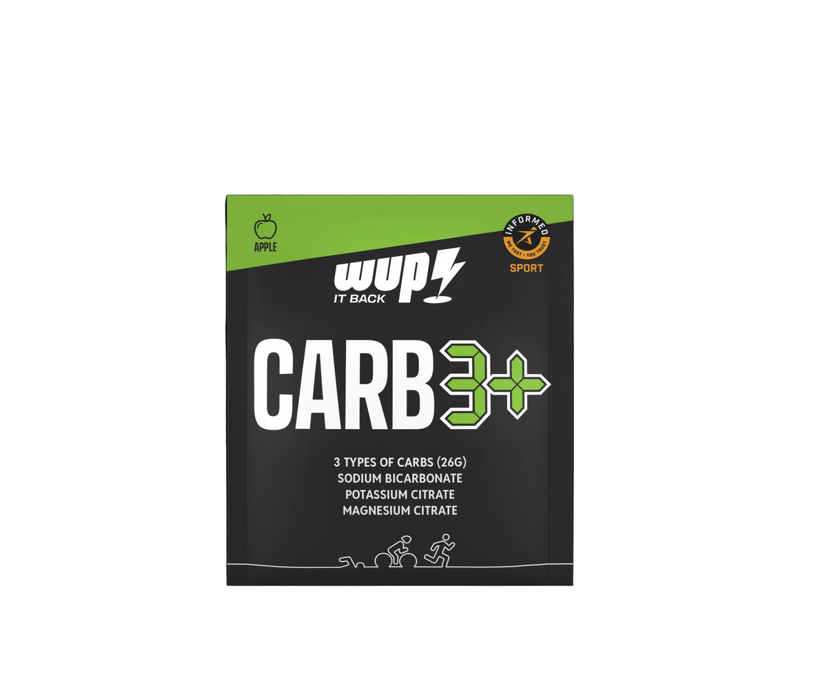 WUP Carb3+ Elektrolit ve Karbonhidrat Tozu Elmalı