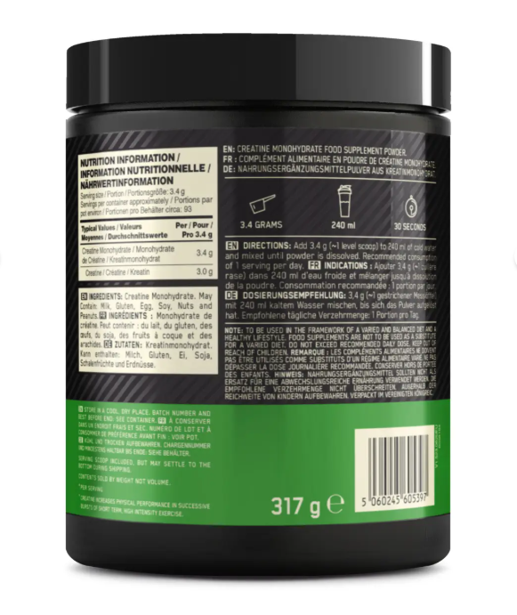Optimum Nutrition Micronized Creatine Unflavored (317 g, 93 Servings)
