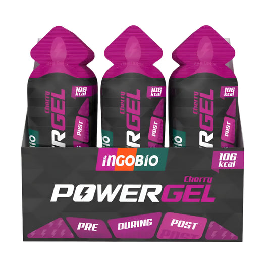InGoBio PowerGEL Kafeinli Enerji Jeli Vişne Kutu (15 Adet)