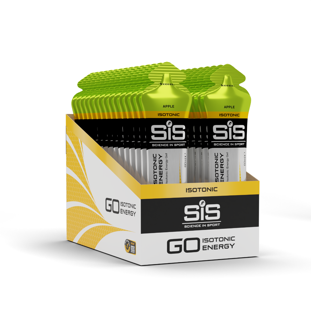 SiS GO Isotonic Energy Gel Apple Flavored Box (30 Pieces)