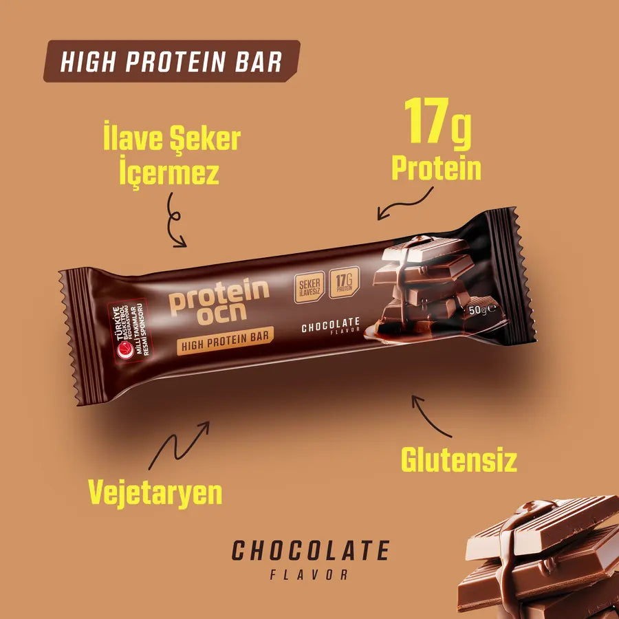 Protein Ocean Yüksek Protein Bar Çikolata Aromalı Kutu (8 Adet)