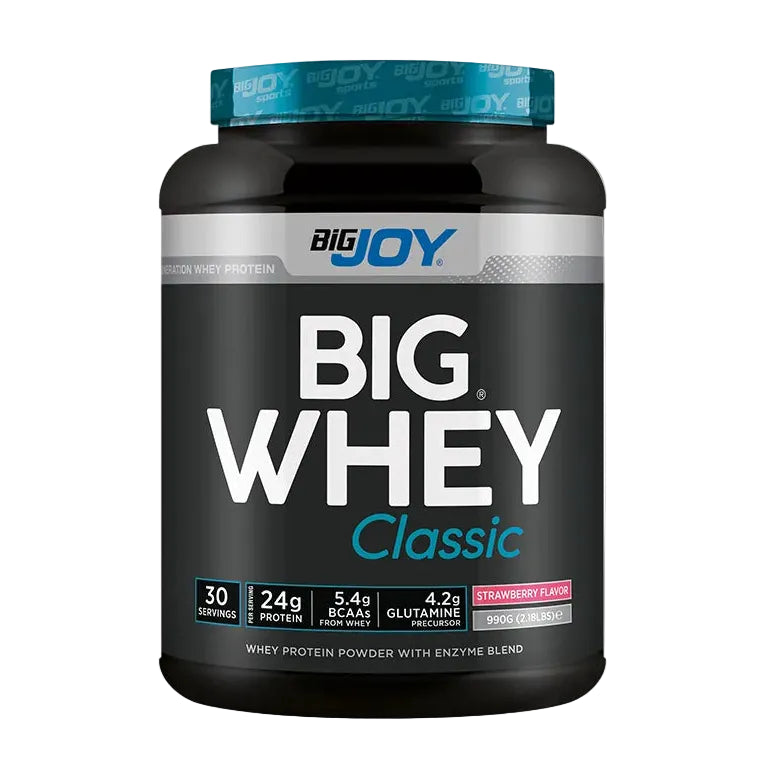 BigJoy BigWhey Classic Strawberry Flavored Protein Powder (990 g, 30 Servings)