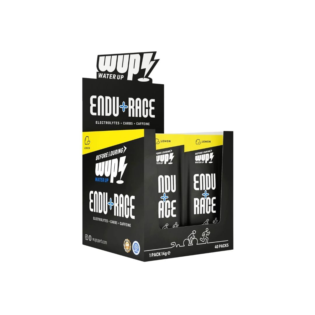 WUP Endu+race Lemon Effervescent Powder Box (40 Pieces)