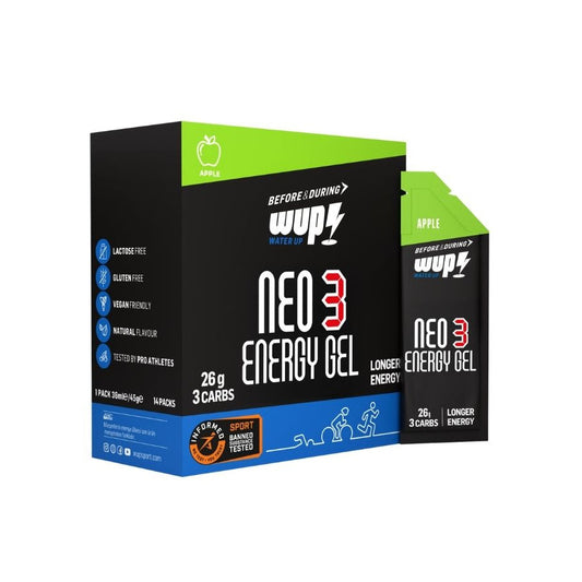 WUP Boost NEO3 Isotonic Energy Gel Apple Box (14 pieces)