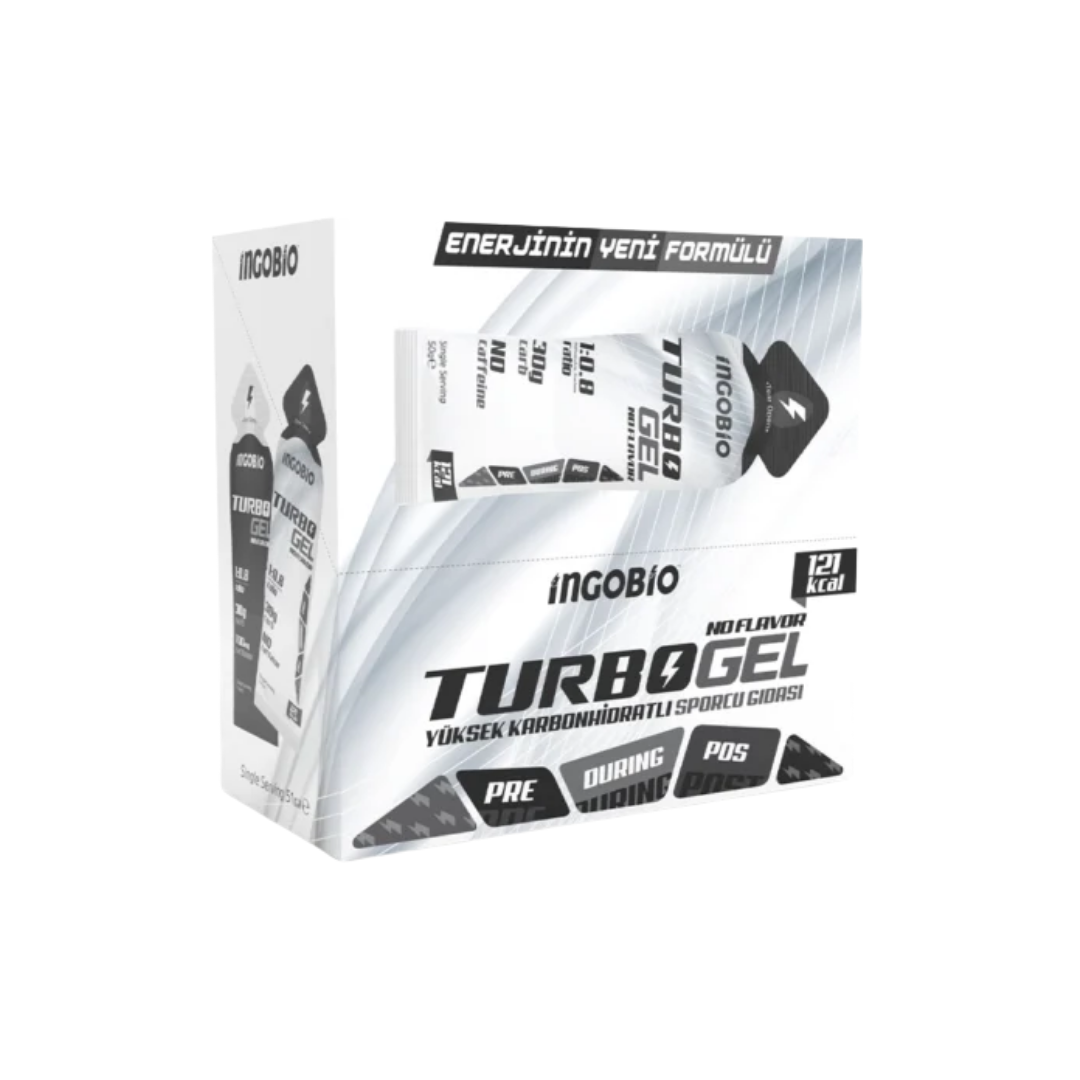 InGoBio TurboGel 1:0.8 Aromasız Enerji Jeli Kutu (15 Adet)