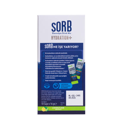 SORB Elektrolit Tozu Lemon Lime Kutu (10 Adet)