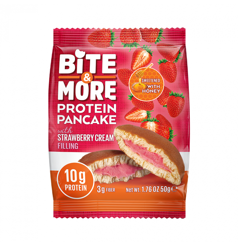 Bite & More Protein Pancake Strawberry Cream