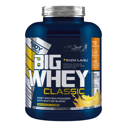 BigJoy BigWhey Classic Протеиновый порошок со вкусом банана, 72 порции (2376 г)