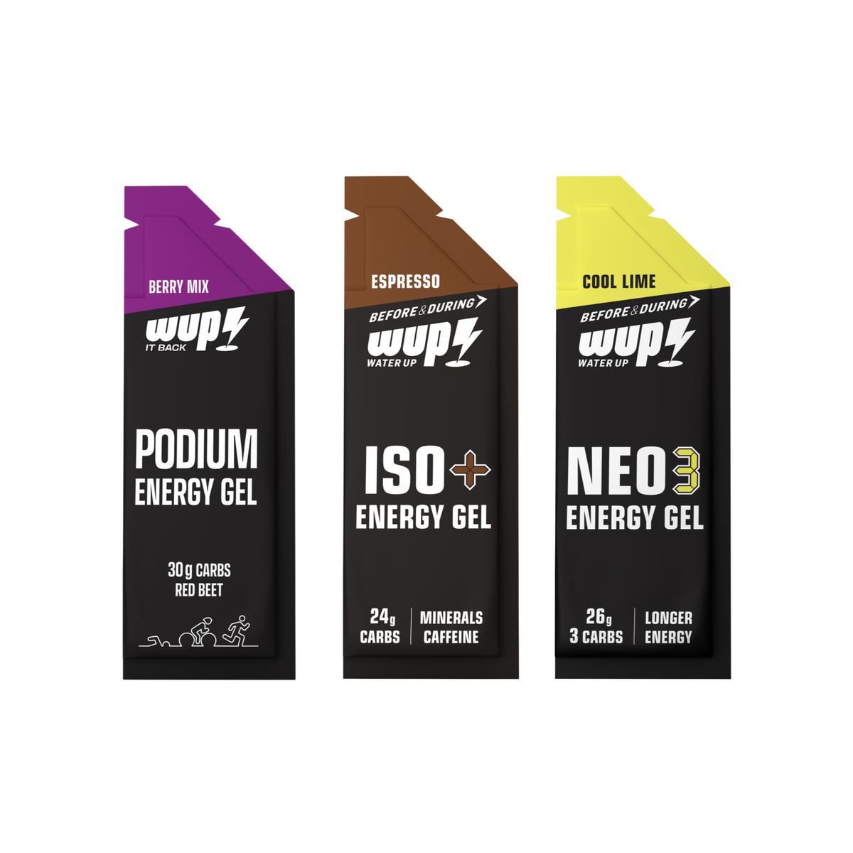 WUP Energy Gel Tryout Pack of 6