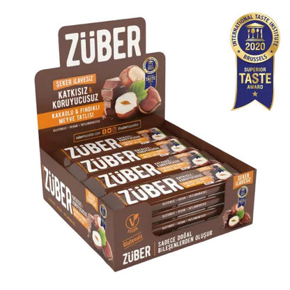 Zuber Cocoa Hazelnut Fruit Bar