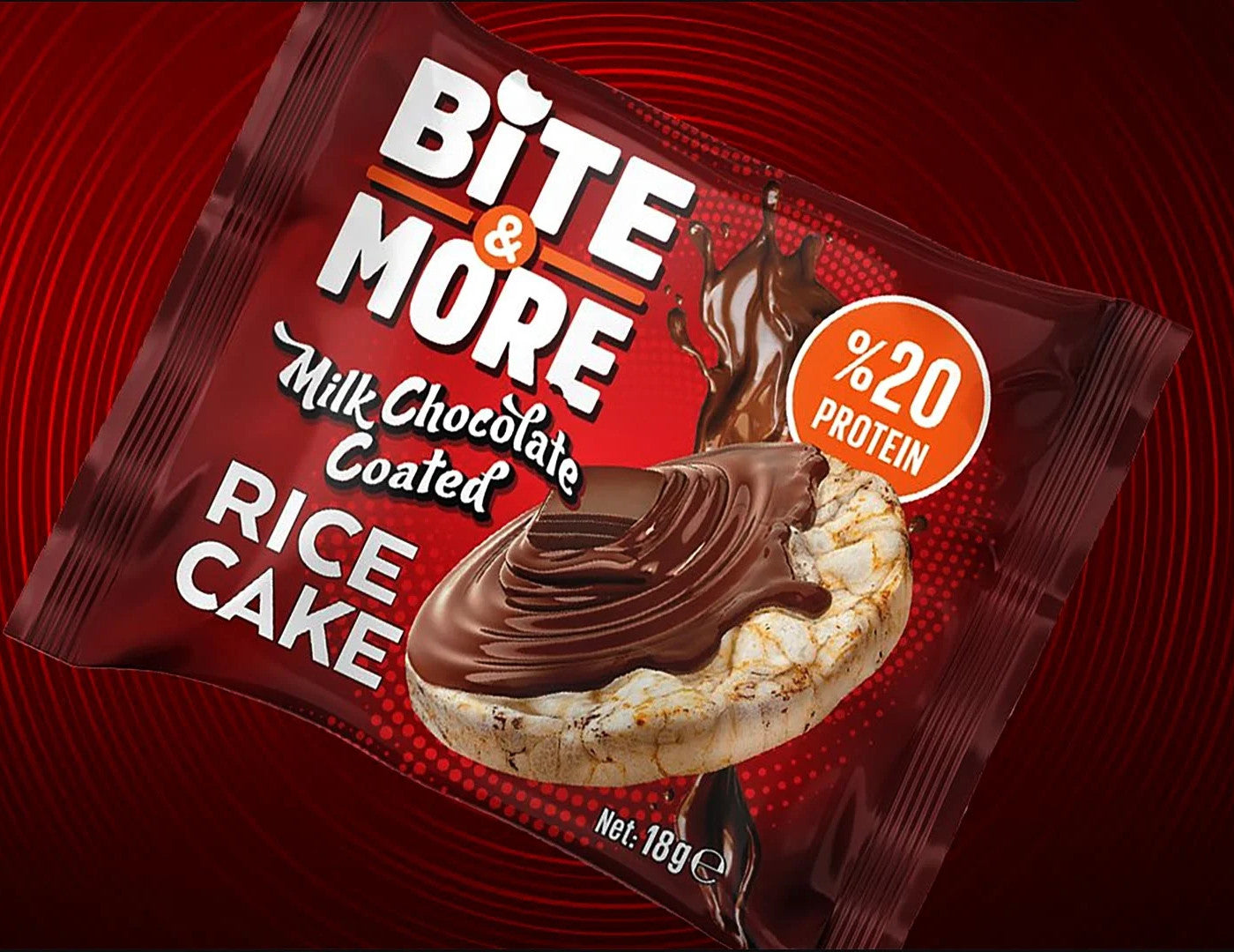 Bite & More Rice Cake Milk Chocolate Coated