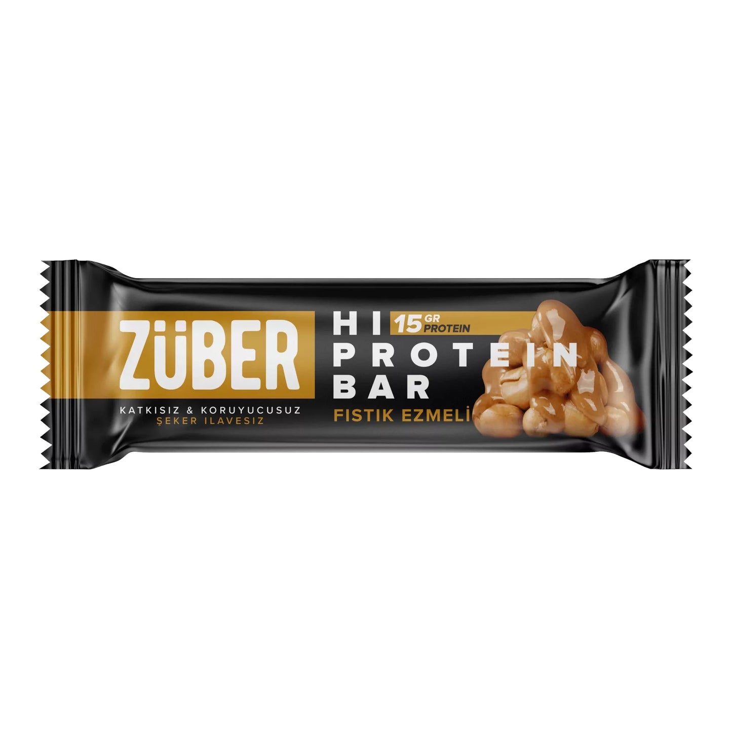 Züber Fıstık Ezmeli Yüksek Protein Bar Kutu (12 Adet)