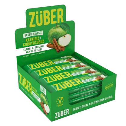 Zuber Apple and Cinnamon Fruit Bar (12 Pieces)