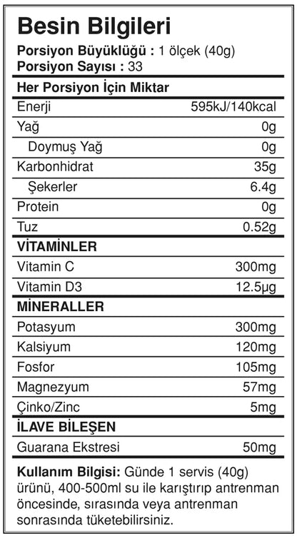 OnTheGo Body:Fuel Elektrolit ve Karbonhidrat Tozu Portakal Aromalı 1,32kg