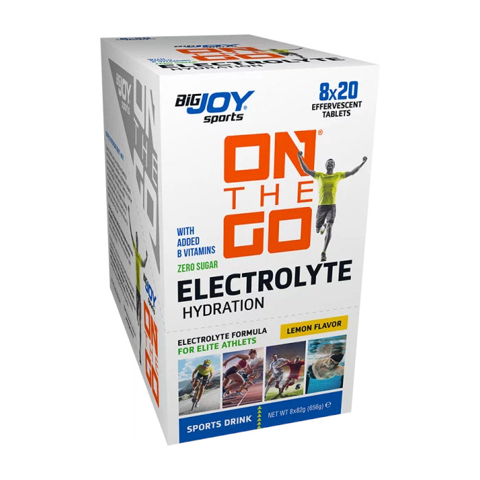 OnTheGo Electrolyte Lemon Effervescent Tablet Box (8x20 Tablets)