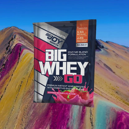 BigJoy BigWhey Go Протеиновый порошок со вкусом клубники