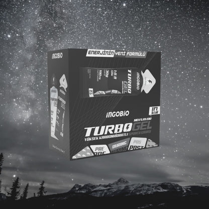 InGoBio TurboGel 1:0.8 Aromasız Kafeinli Enerji Jeli Kutu (15 Adet)