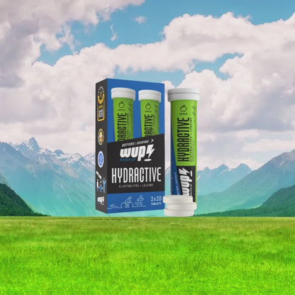 WUP Hydractive Elektrolit ve Lösinli Efervesan Tablet Elmalı Kutu (2x20 Tablet)