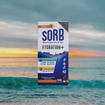SORB Elektrolit Tozu Peach Sugar-Free Kutu (10 Adet)