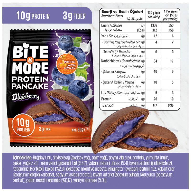 Bite & More Protein Pancake Blueberries