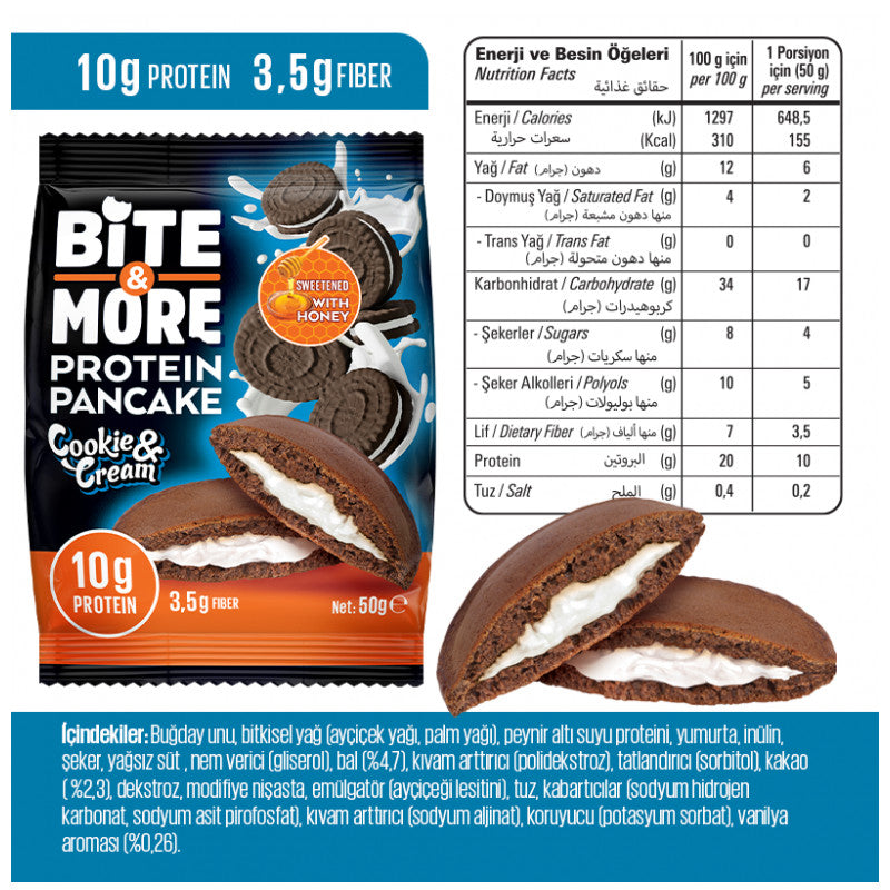 Bite & More Protein Pancake Cookie Cream