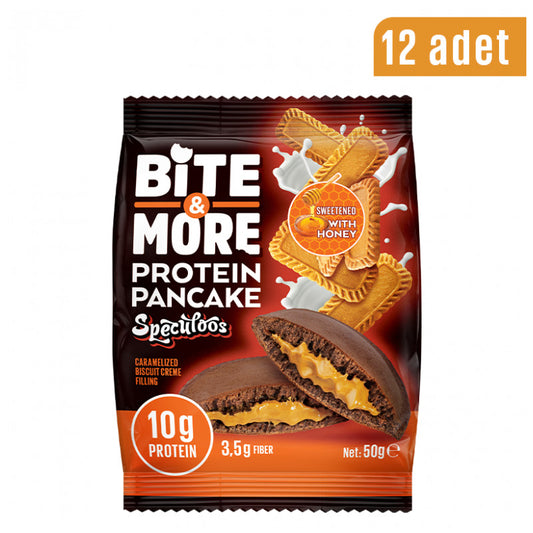 Bite & More Cocoa Protein Pancake Speculoos Kutu (12 adet)