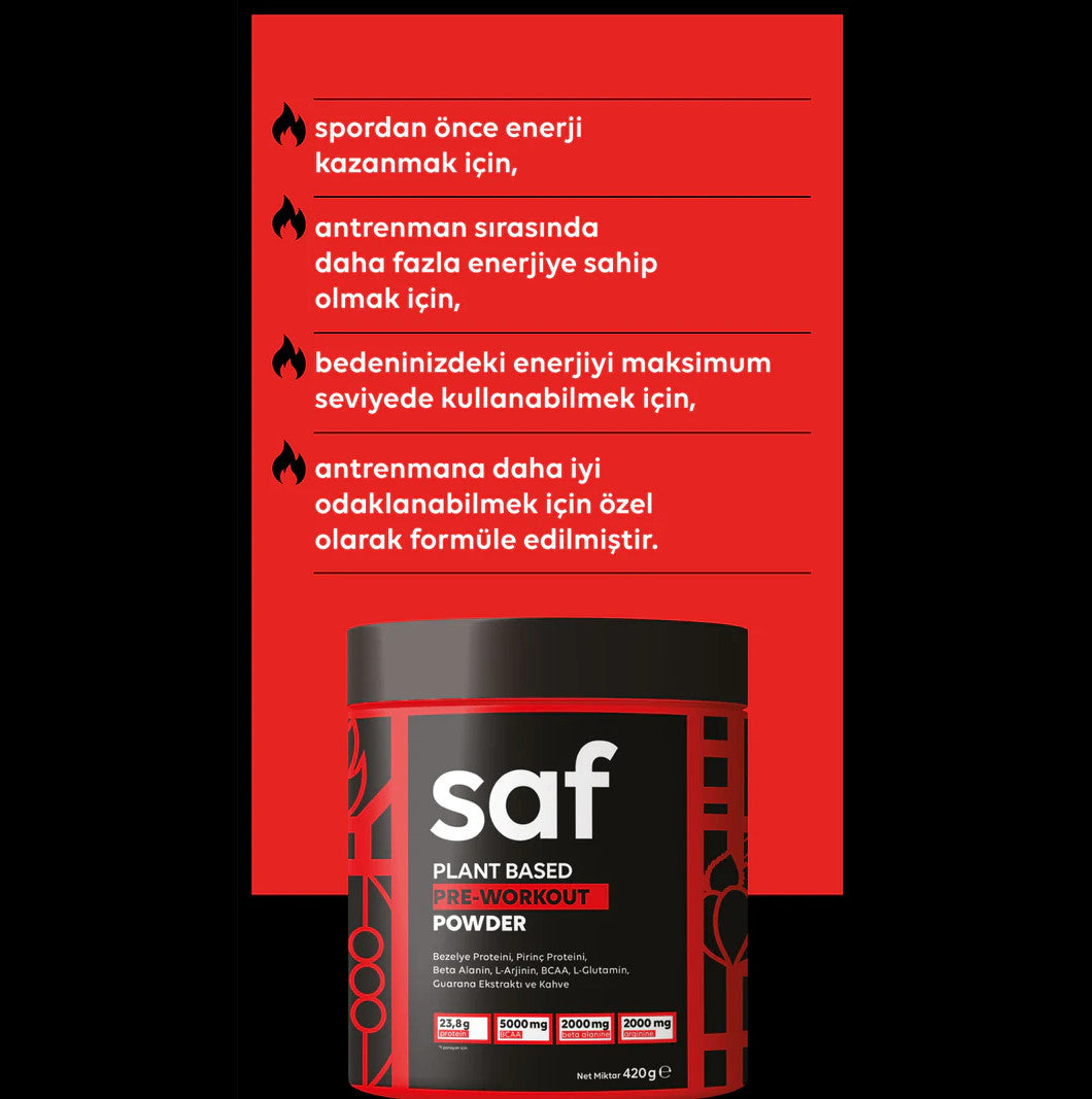 Saf Athletics Pre-Workout Mix 420gr