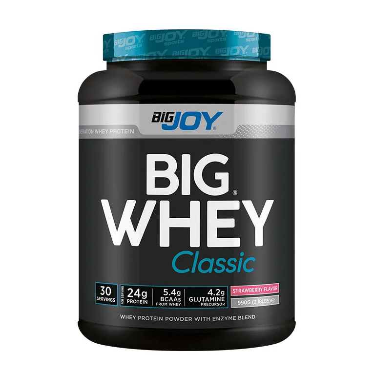 BigJoy BigWhey Classic Çilek Aromalı Protein Tozu (990 gr 30 Servis)