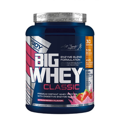 BigJoy BigWhey Classic Протеиновый порошок со вкусом клубники, 30 порций (990 г)