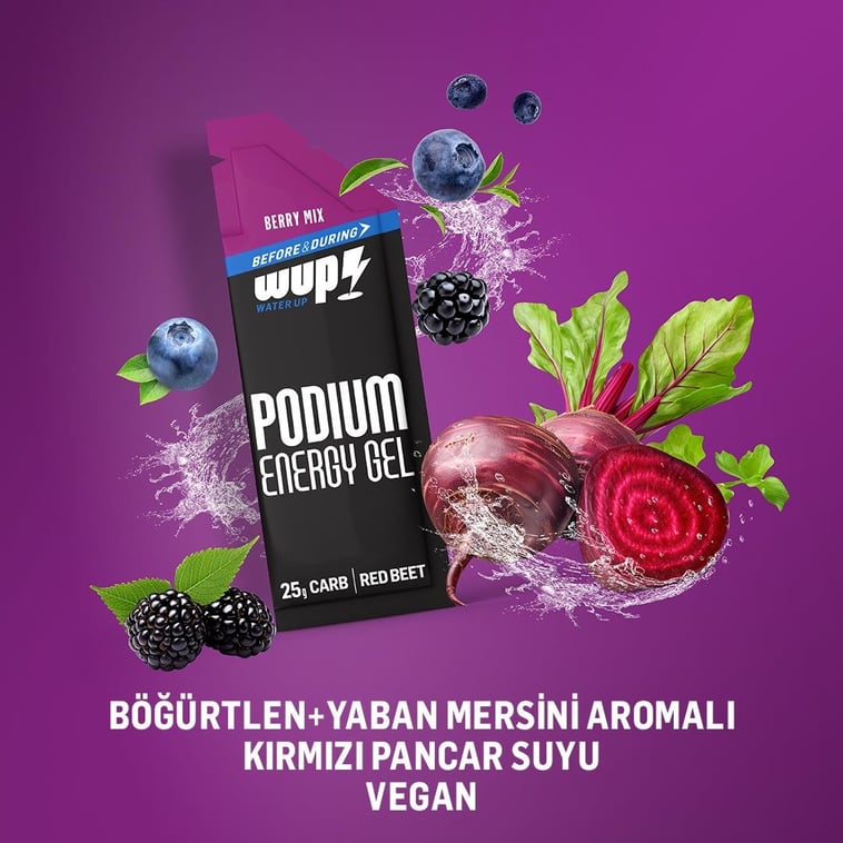 WUP Podium Enerji Jeli Berry Mix-Orman Meyveli Kutu (15 Adet)