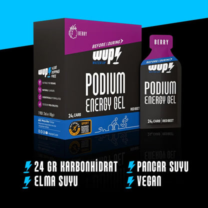 WUP Podium Energy Gel Berry