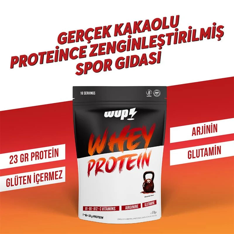 WUP Whey Protein Çikolata Aromalı (576 gr 16 Servis)