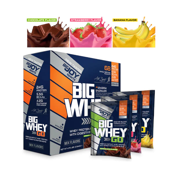 BigJoy BigWhey Go Протеиновый порошок со вкусом клубники